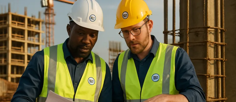 Site team on a solar construction project